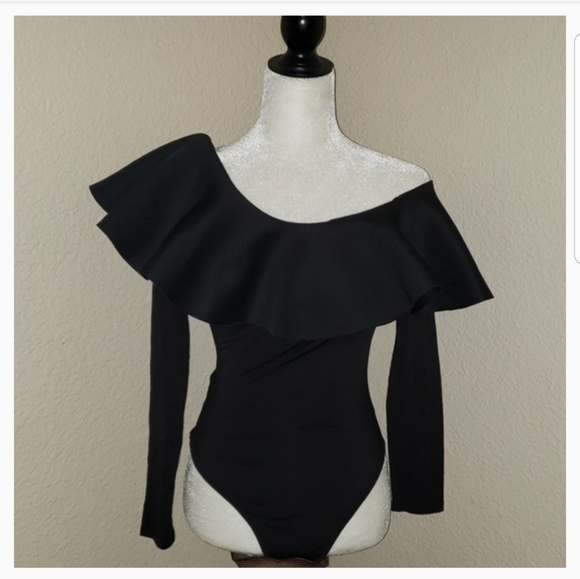 Tops - Ruffle Long Sleeve Bodysuit Blouse